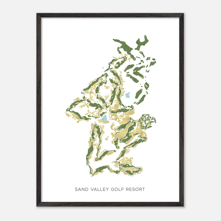 Print of Sand Valley Golf Resort Modern Map