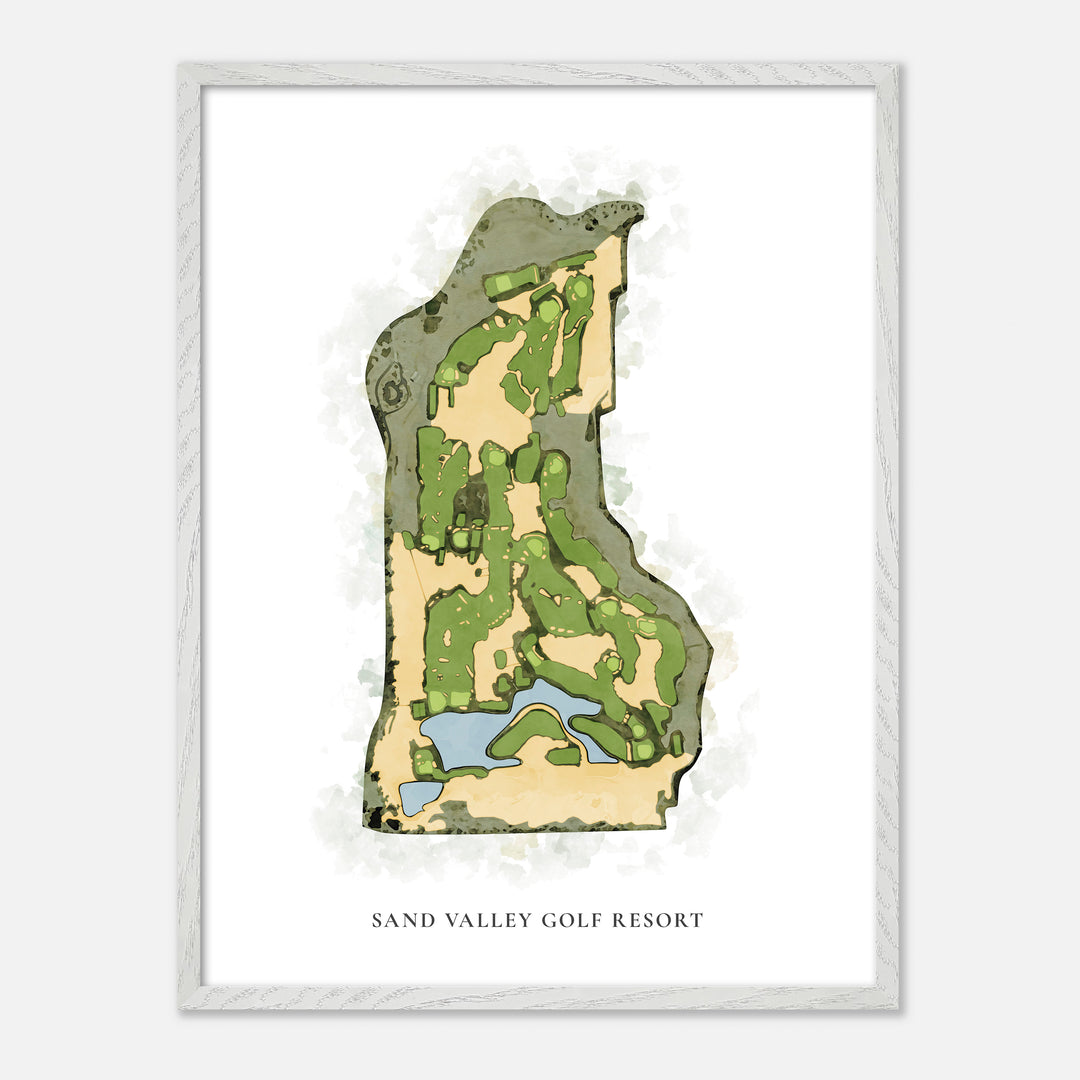 Print of Sand Valley Golf Resort Classic Map