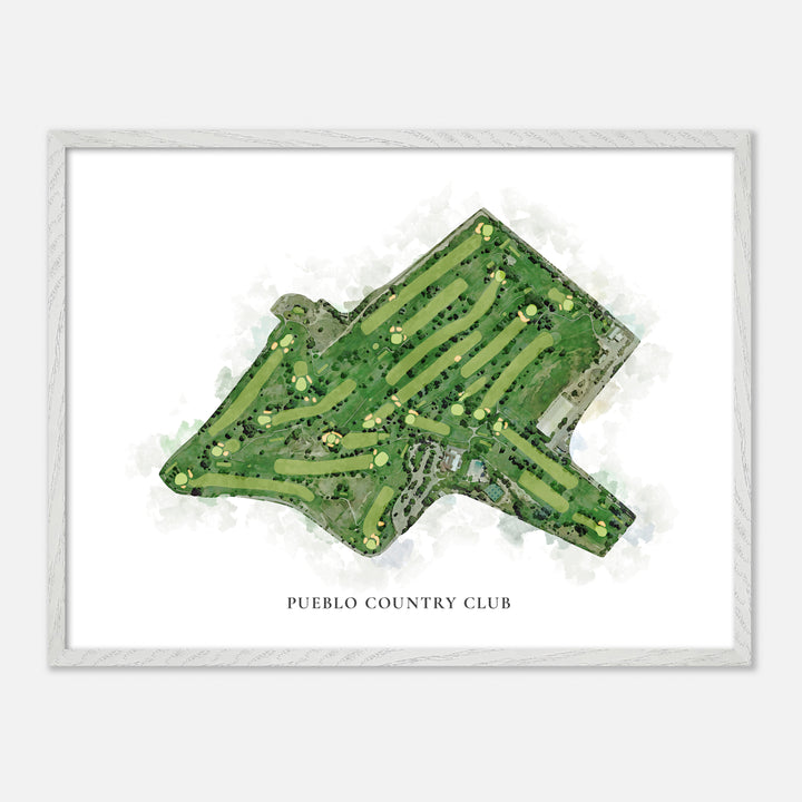 Print of Pueblo Country Club Classic Map
