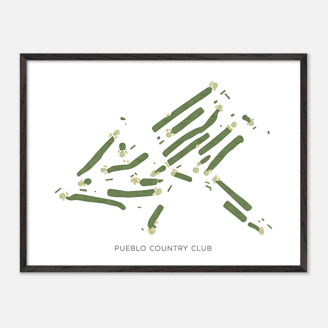 Print of Pueblo Country Club Modern Map