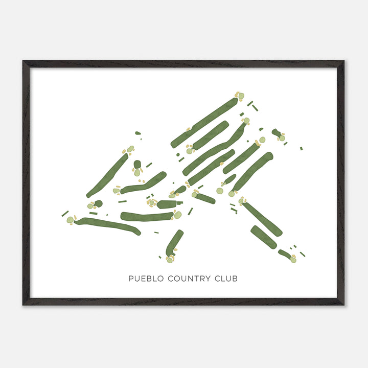 Print of Pueblo Country Club Modern Map