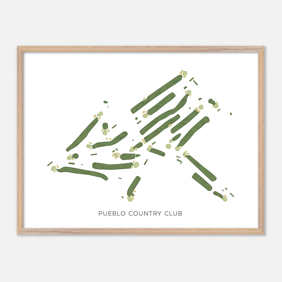 Print of Pueblo Country Club Modern Map