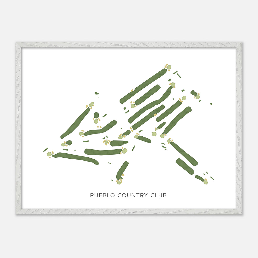 Print of Pueblo Country Club Modern Map