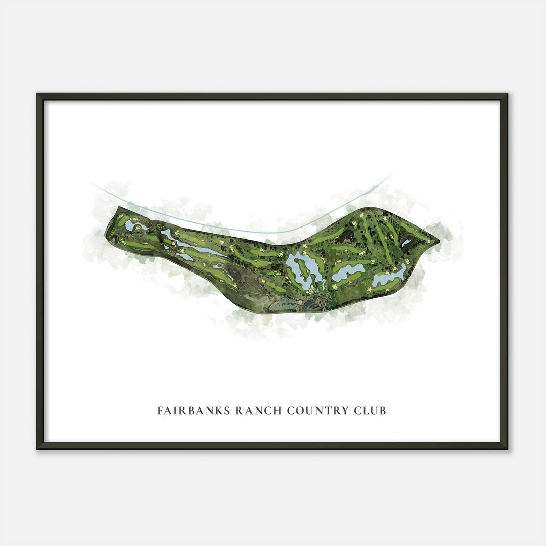 Print of Fairbanks Ranch Country Club Classic Map