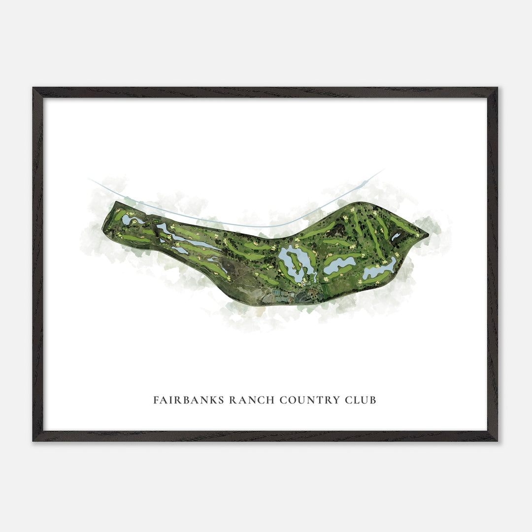 Print of Fairbanks Ranch Country Club Classic Map