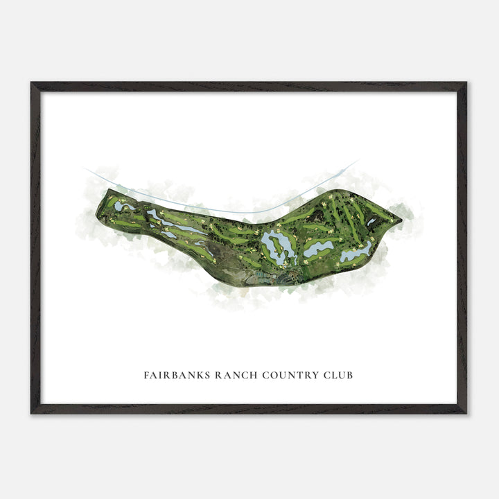 Print of Fairbanks Ranch Country Club Classic Map
