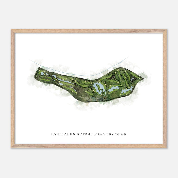 Print of Fairbanks Ranch Country Club Classic Map