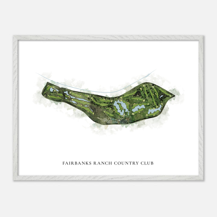 Print of Fairbanks Ranch Country Club Classic Map