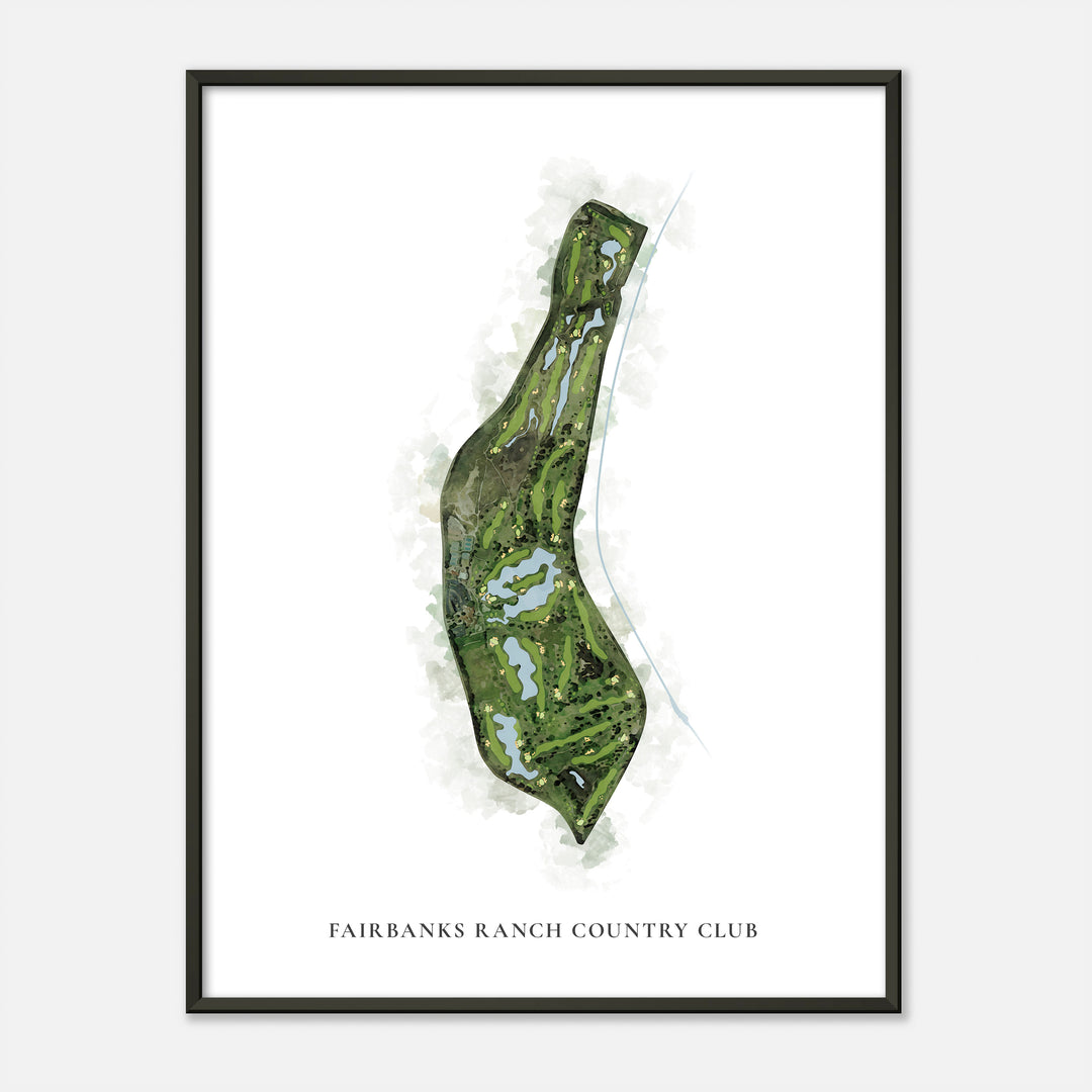 Print of Fairbanks Ranch Country Club Classic Map