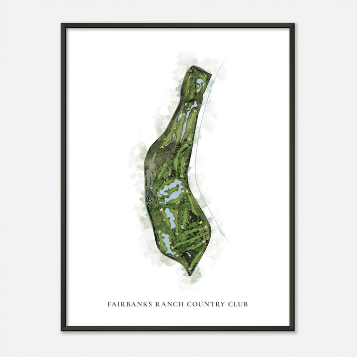 Print of Fairbanks Ranch Country Club Classic Map