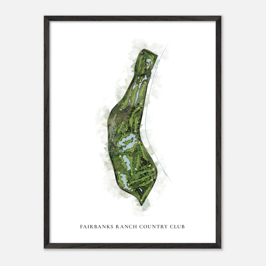 Print of Fairbanks Ranch Country Club Classic Map