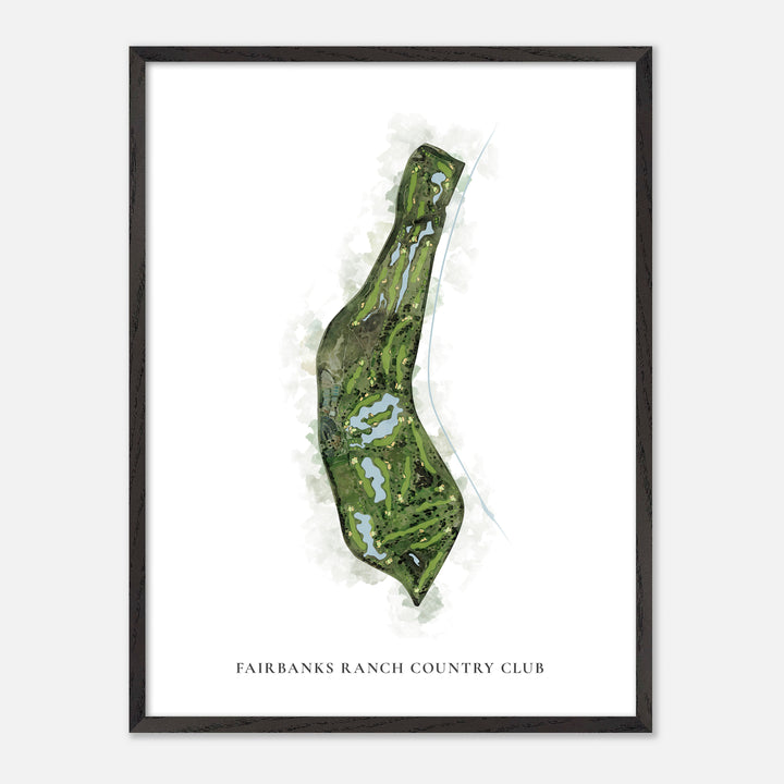 Print of Fairbanks Ranch Country Club Classic Map