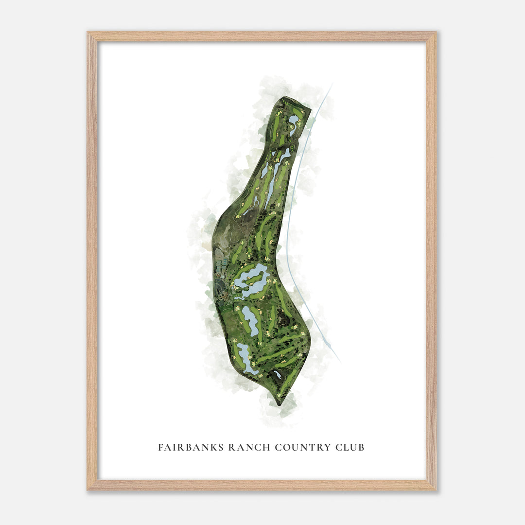 Print of Fairbanks Ranch Country Club Classic Map