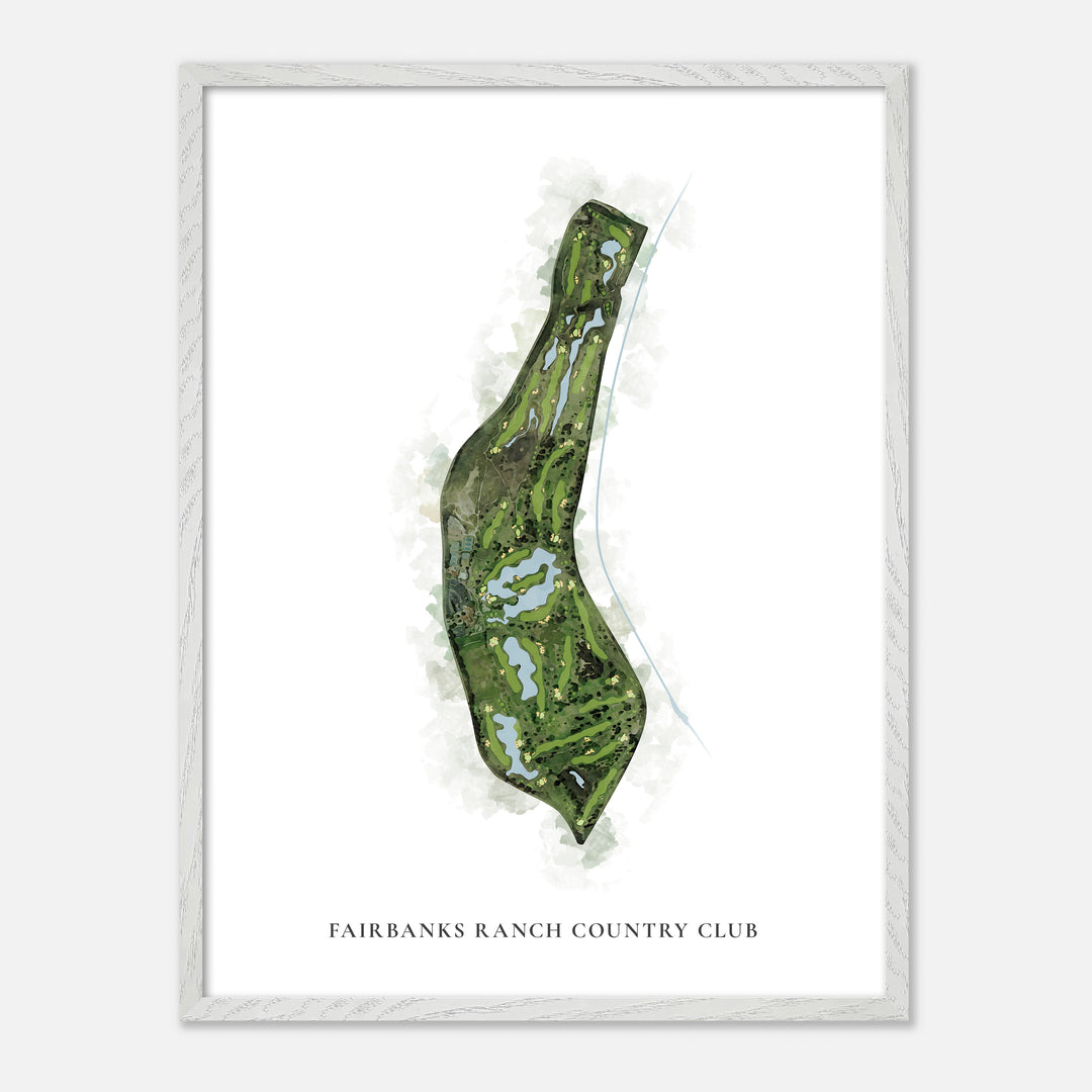 Print of Fairbanks Ranch Country Club Classic Map