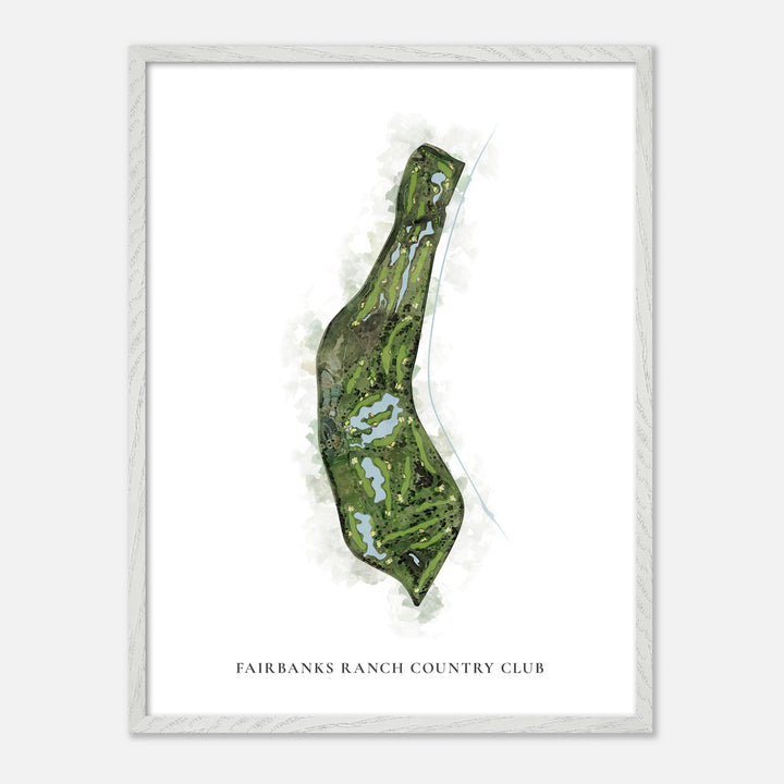 Print of Fairbanks Ranch Country Club Classic Map