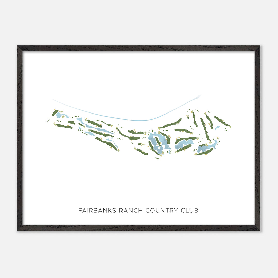 Print of Fairbanks Ranch Country Club Modern Map