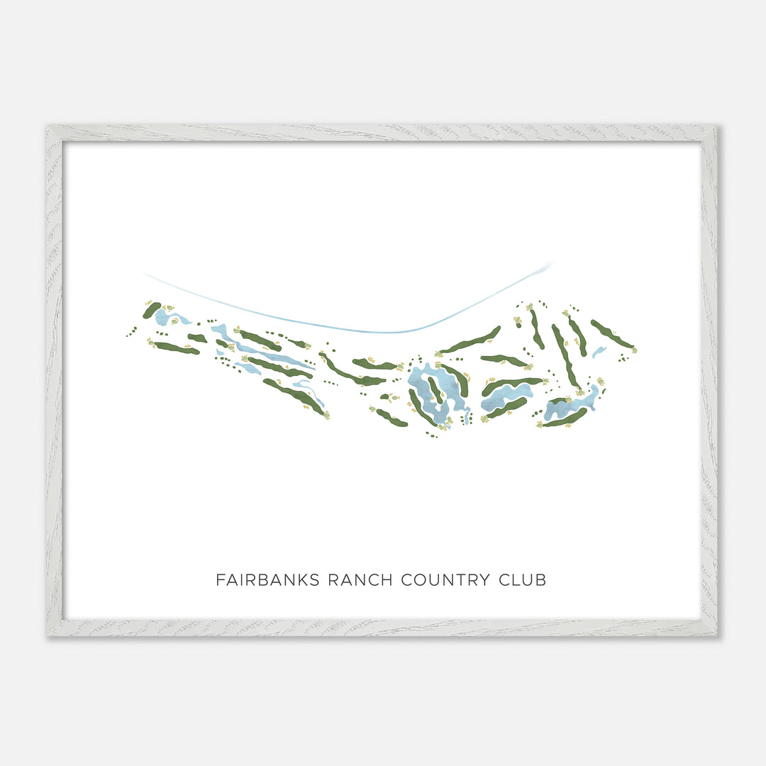 Print of Fairbanks Ranch Country Club Modern Map