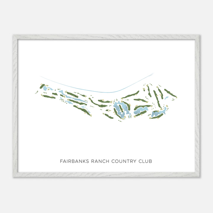 Print of Fairbanks Ranch Country Club Modern Map