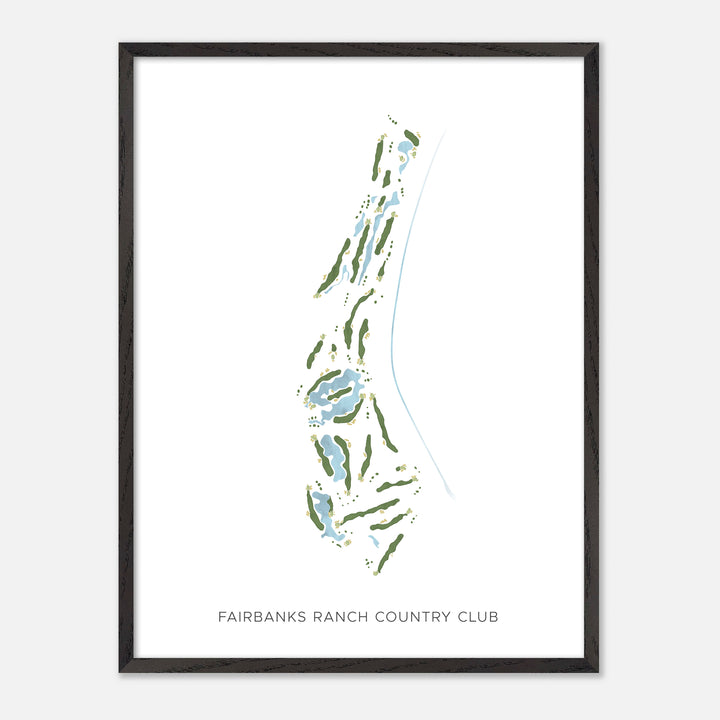 Print of Fairbanks Ranch Country Club Modern Map
