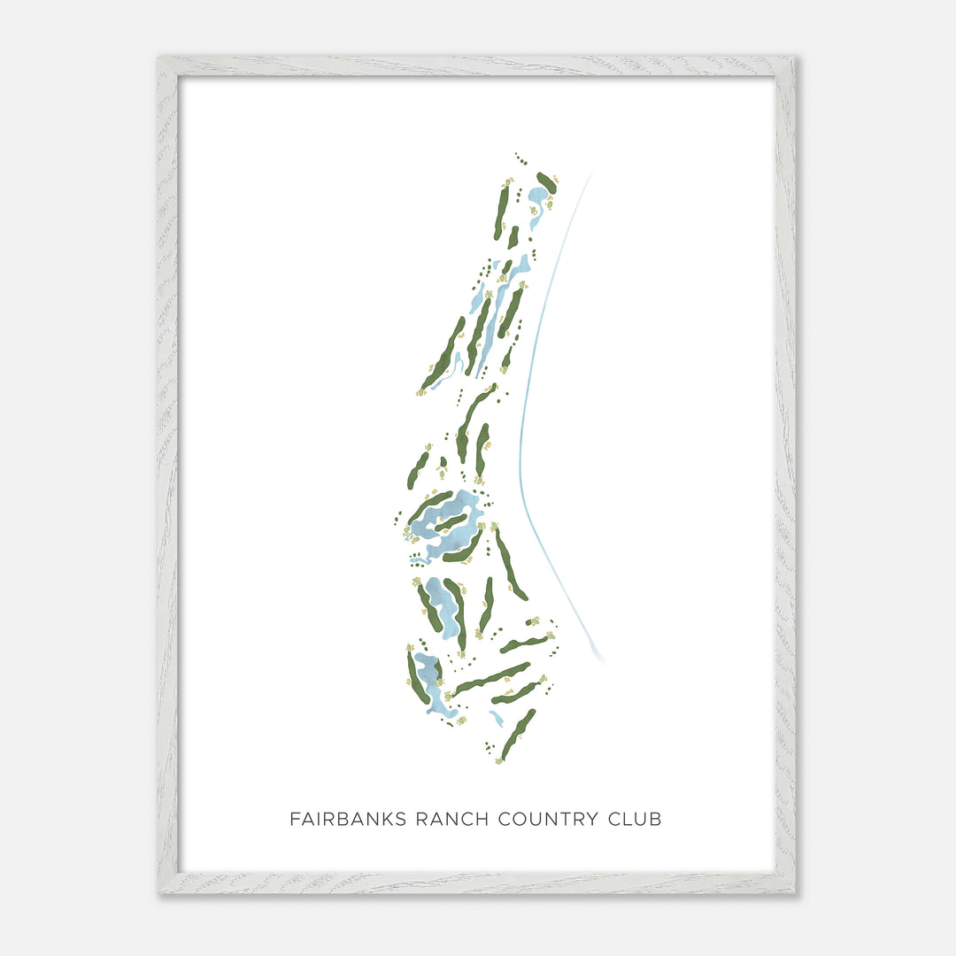 Print of Fairbanks Ranch Country Club Modern Map