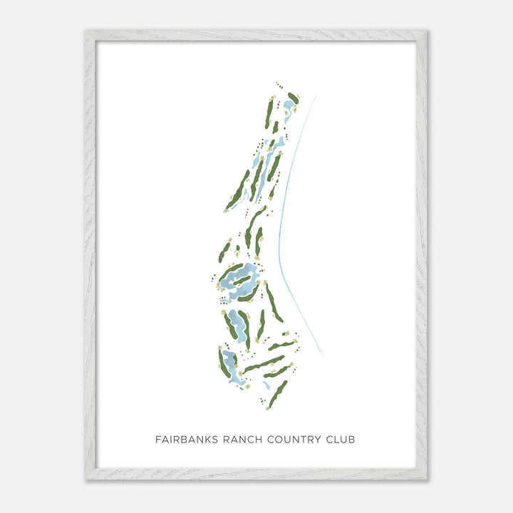 Print of Fairbanks Ranch Country Club Modern Map