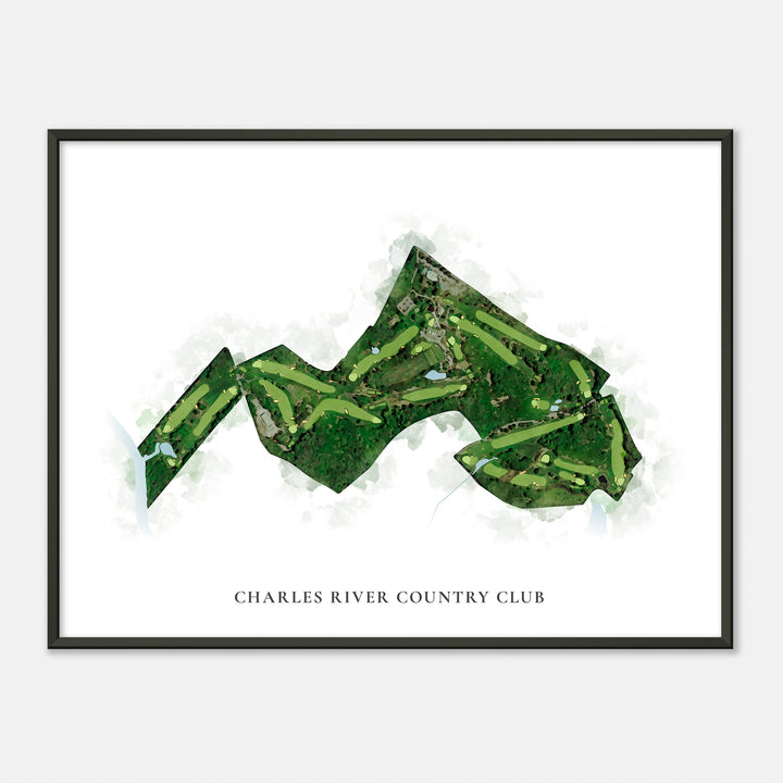Print of Charles River Country Club Classic Map