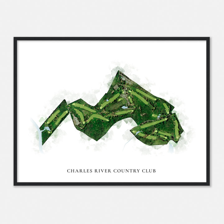 Print of Charles River Country Club Classic Map