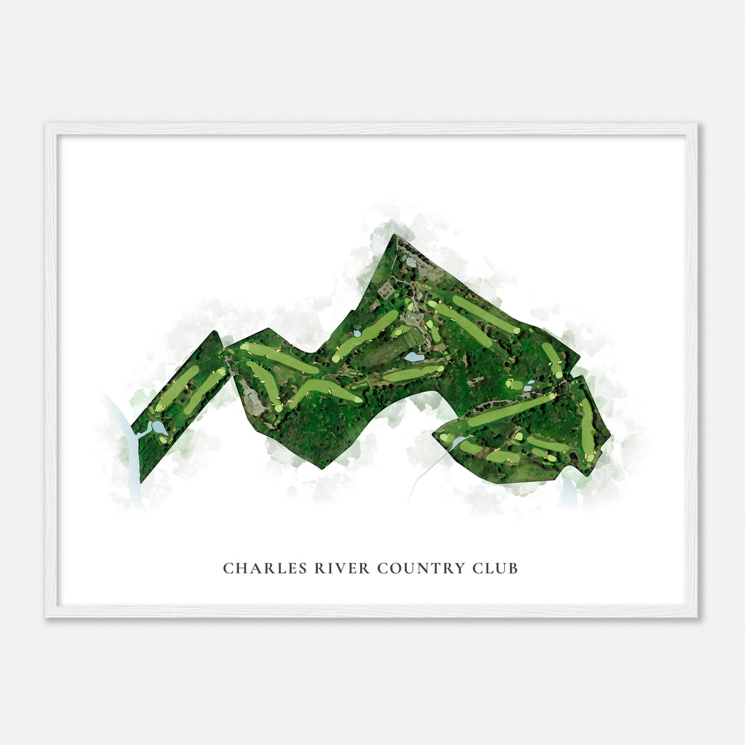 Print of Charles River Country Club Classic Map