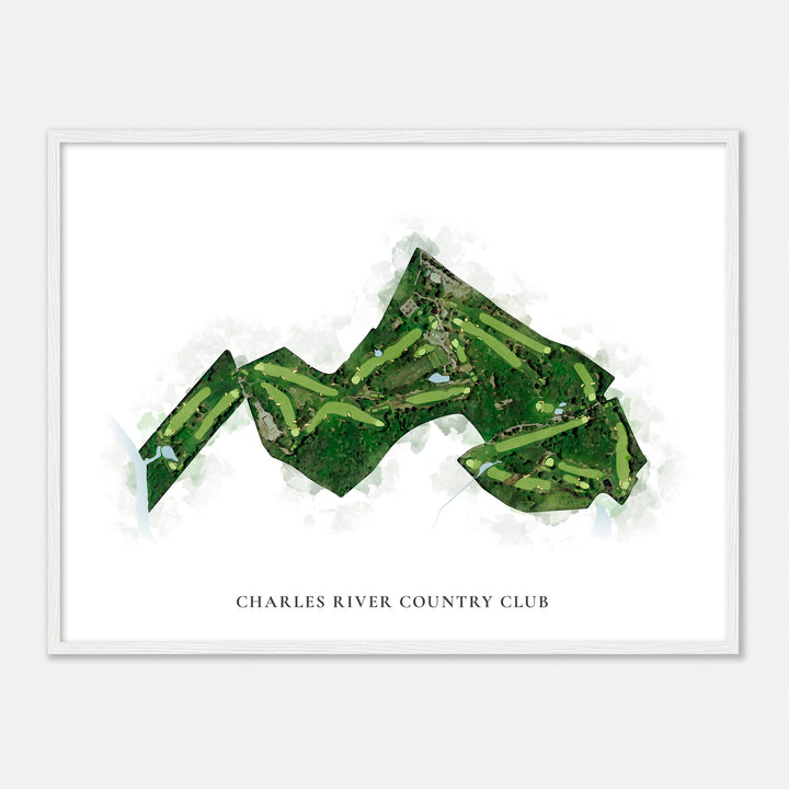 Print of Charles River Country Club Classic Map