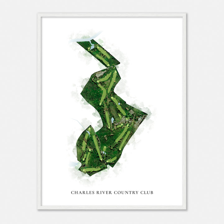 Print of Charles River Country Club Classic Map