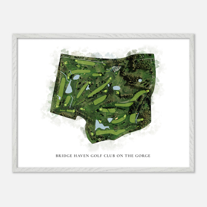 Print of Bridge Haven Golf Club On The Gorge Classic Map