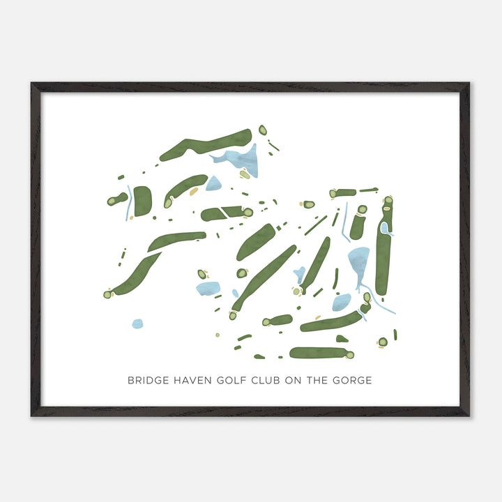 Print of Bridge Haven Golf Club On The Gorge Modern Map