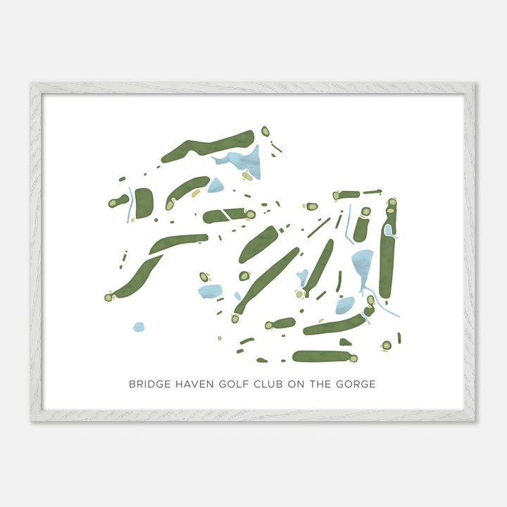 Print of Bridge Haven Golf Club On The Gorge Modern Map
