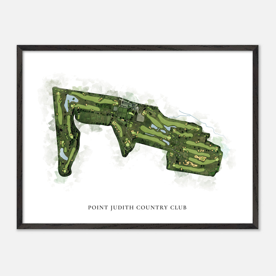 Print of Point Judith Country Club Classic Map
