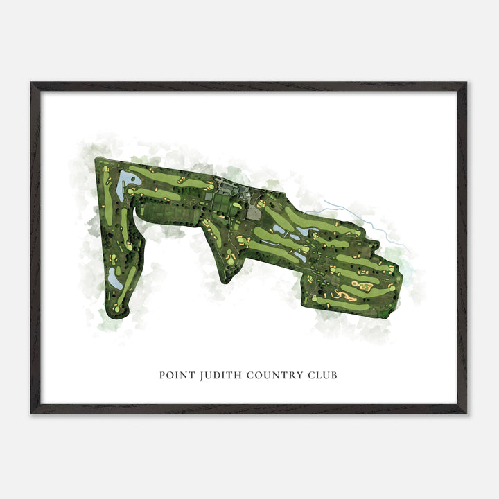 Print of Point Judith Country Club Classic Map
