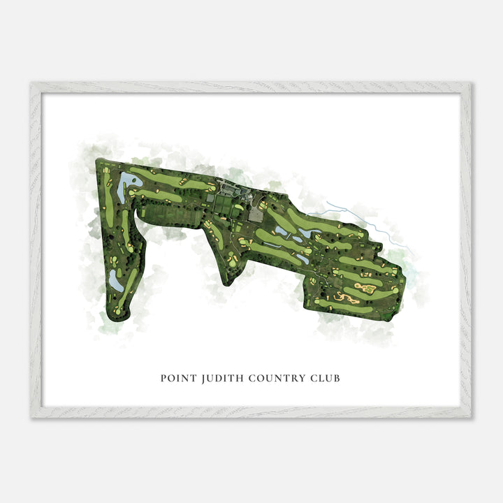 Print of Point Judith Country Club Classic Map