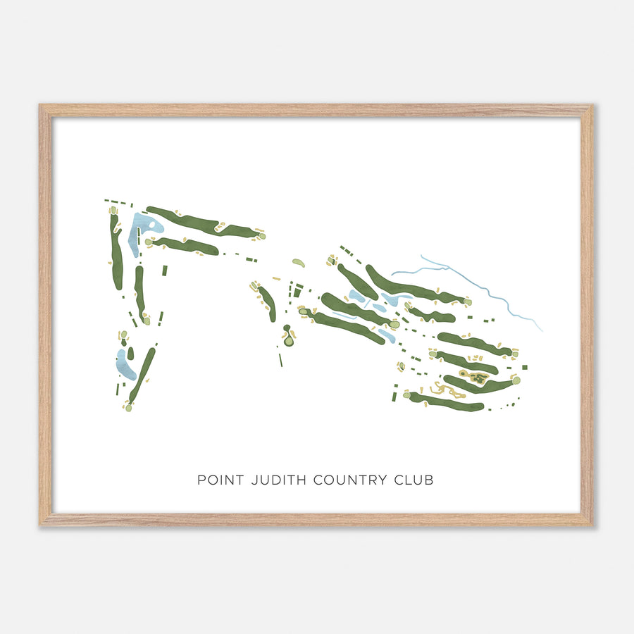Print of Point Judith Country Club Modern Map