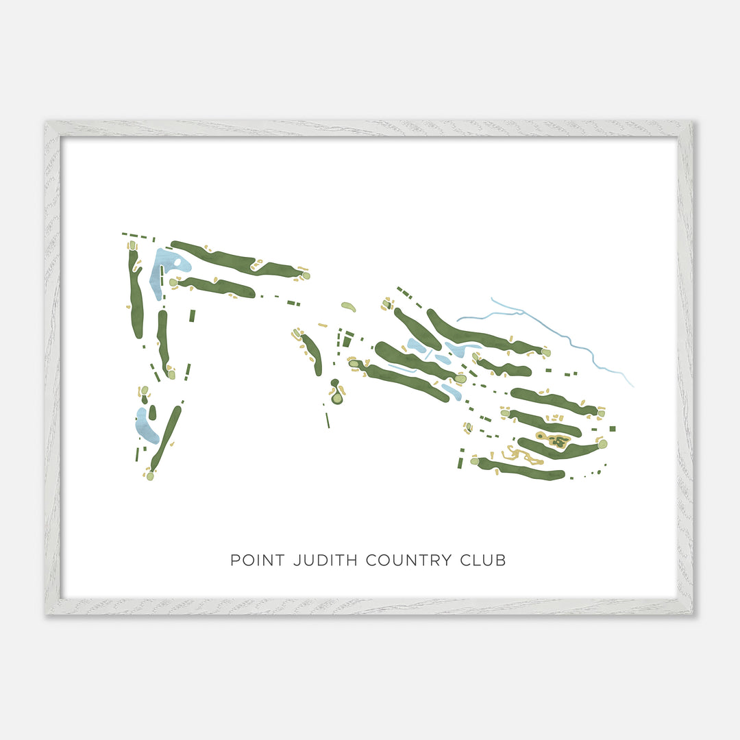Print of Point Judith Country Club Modern Map