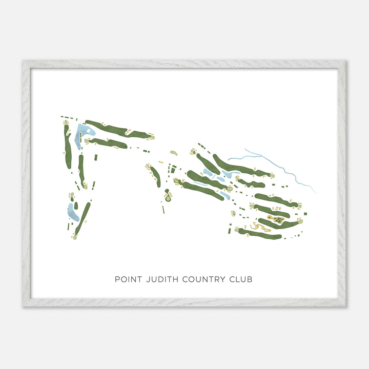 Print of Point Judith Country Club Modern Map