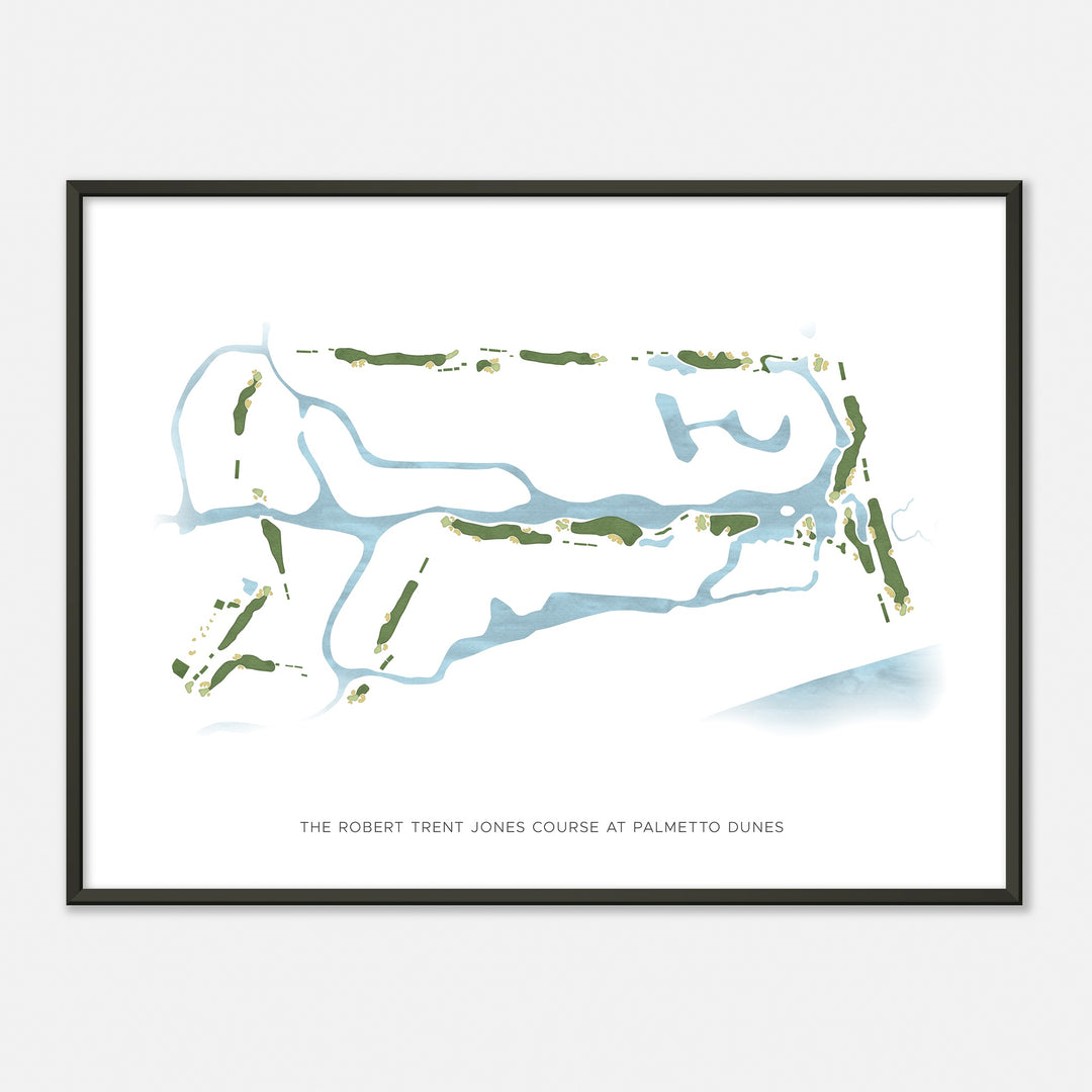Print of The Robert Trent Jones Course At Palmetto Dunes Modern Map