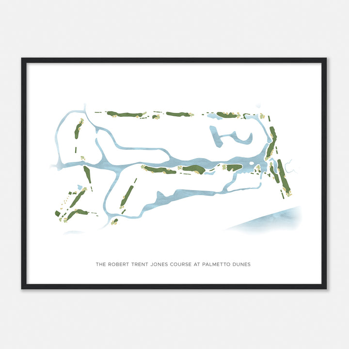 Print of The Robert Trent Jones Course At Palmetto Dunes Modern Map