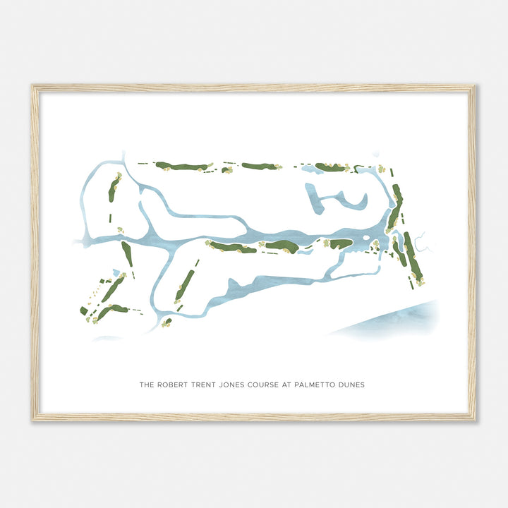 Print of The Robert Trent Jones Course At Palmetto Dunes Modern Map