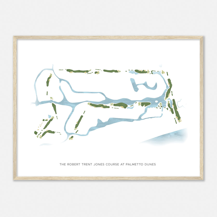 Print of The Robert Trent Jones Course At Palmetto Dunes Modern Map
