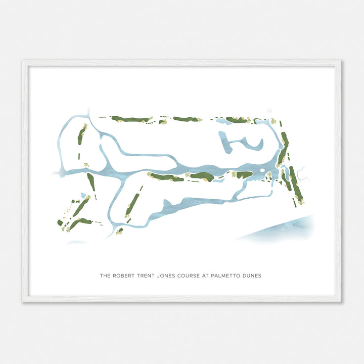 Print of The Robert Trent Jones Course At Palmetto Dunes Modern Map