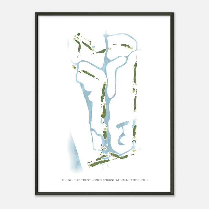 Print of The Robert Trent Jones Course At Palmetto Dunes Modern Map
