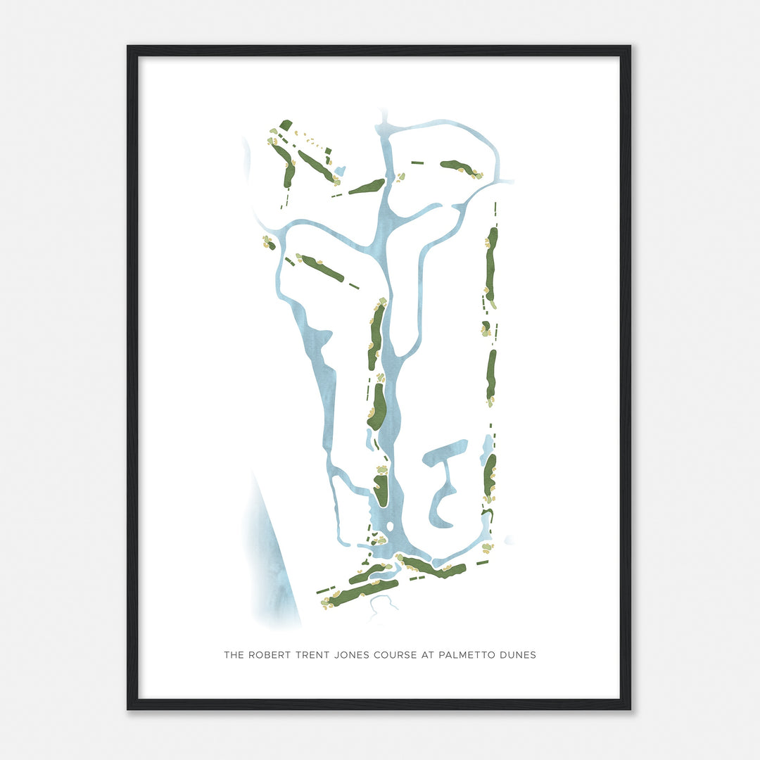 Print of The Robert Trent Jones Course At Palmetto Dunes Modern Map