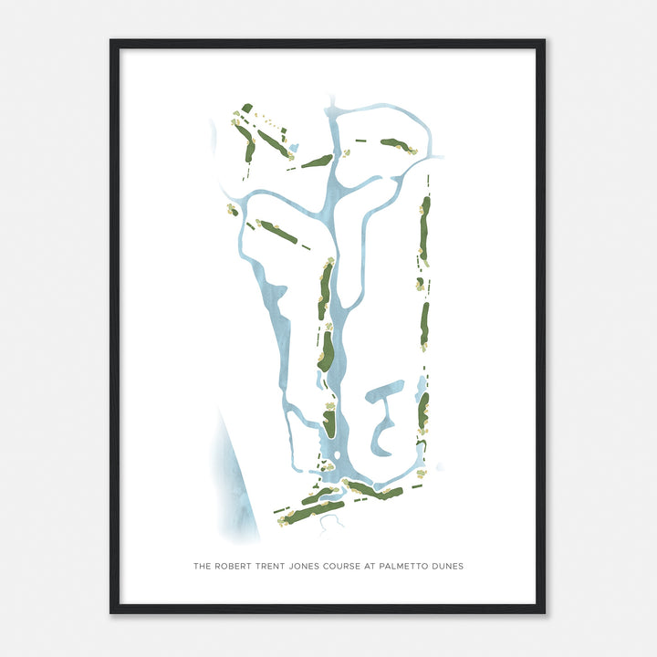 Print of The Robert Trent Jones Course At Palmetto Dunes Modern Map