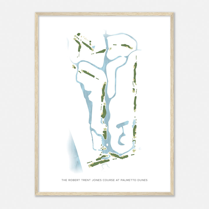 Print of The Robert Trent Jones Course At Palmetto Dunes Modern Map