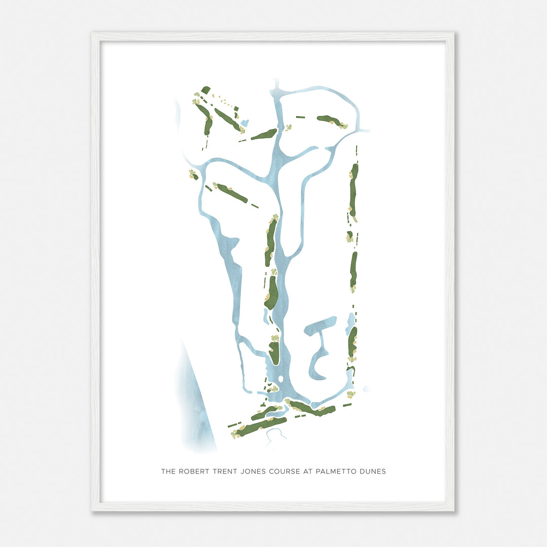 Print of The Robert Trent Jones Course At Palmetto Dunes Modern Map
