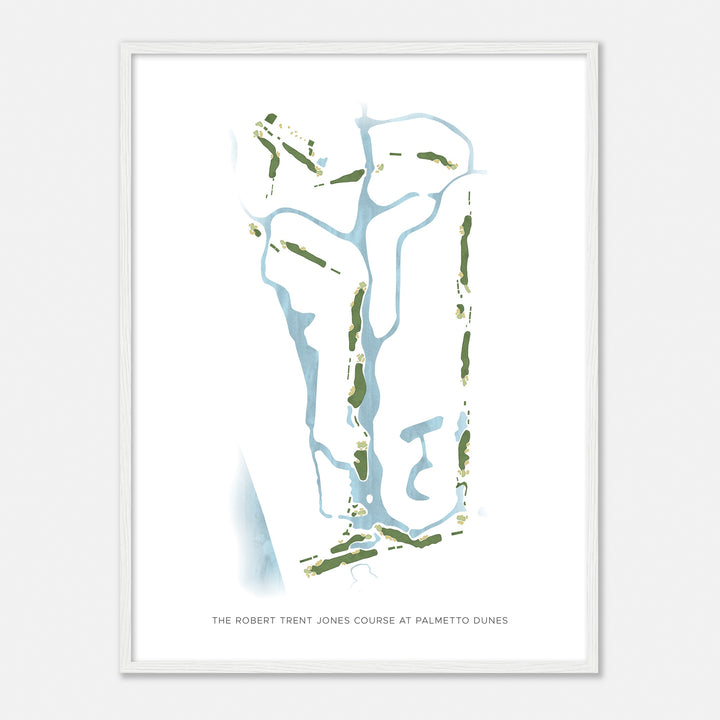 Print of The Robert Trent Jones Course At Palmetto Dunes Modern Map